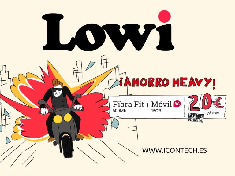 LOWI tira los precios con la Fibra Fit, nueva tarifa de fibra y móvil por 20€ al mes